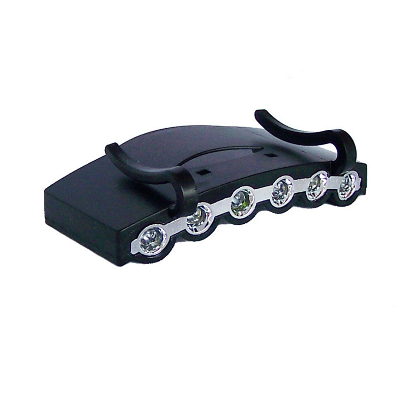 6 LED clip on hat brim light 903