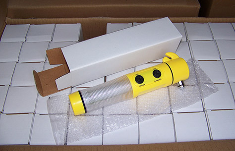 LED Car Emergency Hammer Flashlight TL023 box packing