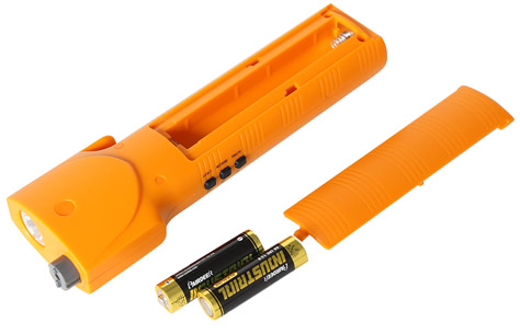 Spring out safety hammer Alarm Flashlight TL119H battery
