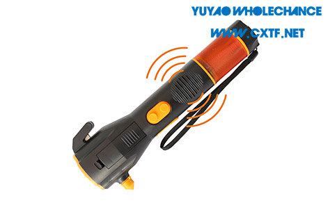 Dynamo Rechargeable multifunctional acousto-optic alarm self rescue LED flashlight TL911 siren sound alarm