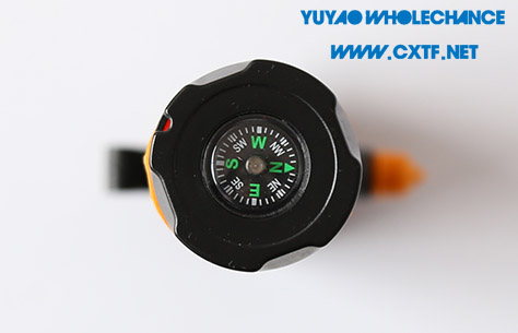Dynamo Rechargeable multifunctional acousto-optic alarm self rescue LED flashlight TL911 compass