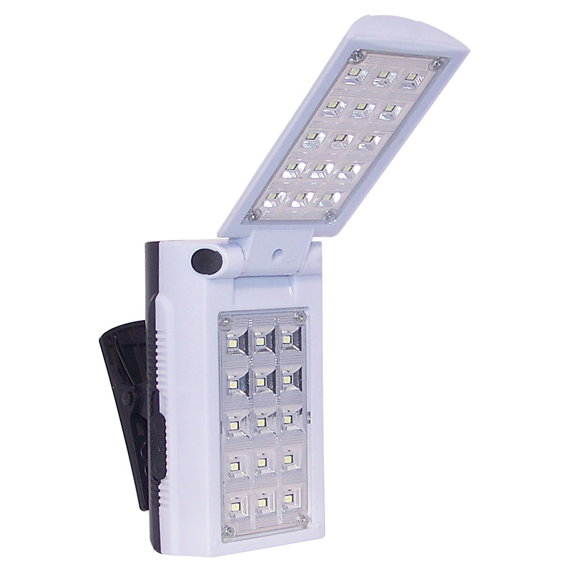 rechargeable 30 LED emergency light with clip 2753