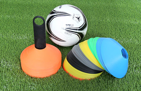 Disc Shape Football Soccer Training Marker Cone TC001 pile up