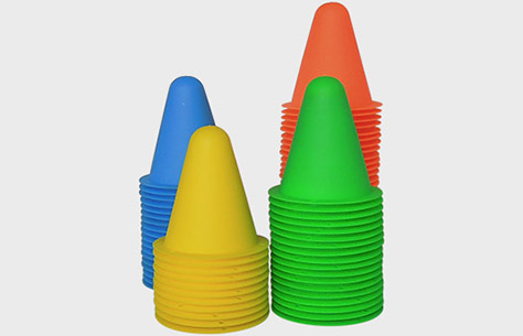3 Inch Witch hat Shape Conical roller skating slalom Marker Cone TC003 pile up