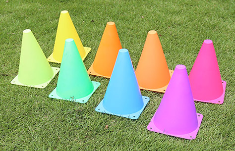 7 Inch Witch hat Shape Conical Marker Soccer Cone TC006 color
