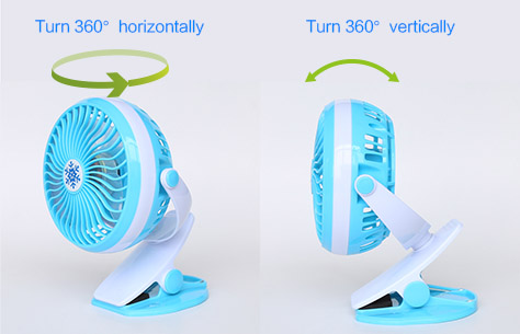 Mini充电USB夹子风扇175旋转