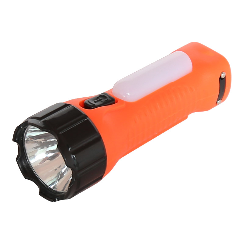 solar rechargeable led flashlight with side light 8817A