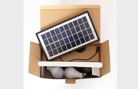 LED Mini Solar System Light with FM Radio 9829 box